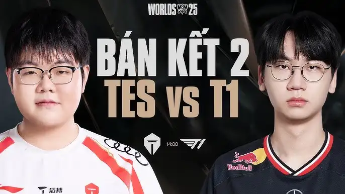 Trực tiếp CKTG LOL hôm nay 2/11: T1 vs TES 12 bán kết CTKG LOL 2025 BO5: T1 VS TES